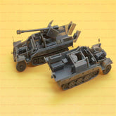 3d Printed 1/72 German Sd.Kfz251/22 Ausf.D w/7.5cm Pak40 1PC/set Unpainted Kit