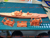 3d Printed 1/350 US Forrest Sherman Class Destroyer(full Hull/waterline)