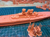 3d Printed 1/700 Soviet Vladivostok Battleship(full Hull/waterline)