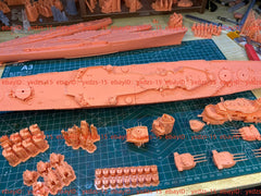 3d Printed Kits 1/700 Soviet Sverdlov Class 68bis Cruiser(full Hull/waterline)
