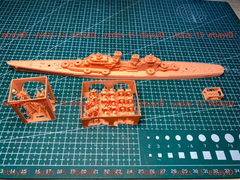 3d Printed 1/700 Austin-class Cruiser(full Hull/waterline)