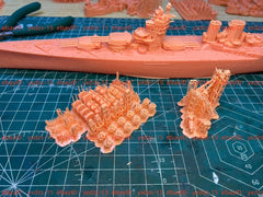 3d Printed 1/700 Hms Duncan Class Battleship(full Hull/waterline)