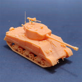 3d Printed 1/72 U.S. M4 Sherman Tank with 76mm Gun Unpainted Kit