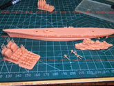 3d Printing 1/700 Admiral Ushakov Class Battleships(full Hull/waterline)