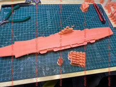3d Printed 1/700 Soviet Aircraft Carrier Admiral Nakhimov(full Hull/waterline)