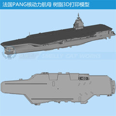 3d Printed Kits 1/700/1250/2000 French PANG aircraft carrier