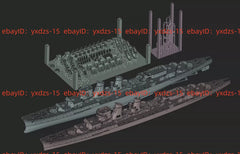 3d Printed 1/700 Spain Mendez Nunez Light Cruiser(full Hull/waterline)
