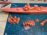 3d Printed 1/350 IJN Furutaka-class Heavy Cruiser(full Hull/waterline)