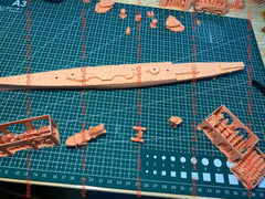 3d Printed 1/700 Komissar Cruiser(full Hull/waterline)