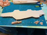 3d Printed 1/700 Uss Midway (cva-41) Aircraft Carrier(full Hull/waterline)
