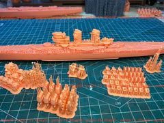 3d Printed 1/700 Italian Venetian Cruiser(full Hull/waterline)