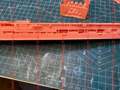 3d Printed Kits 1/700 Hms Furious Aircraft Carrier(full Hull/waterline)