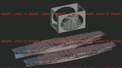3d Printed 1/700 Hms Indestructible Aircraft Carrier(full Hull/waterline)