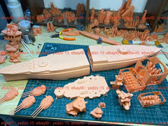 3d Printed 1/200 Wwii New Mexico Bb-40 Battleship(full Hull/waterline)