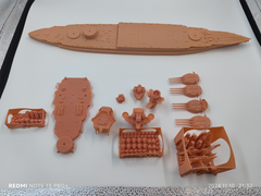 1/350 Uss New Mexico Bb-40 Battleship(full Hull/waterline)