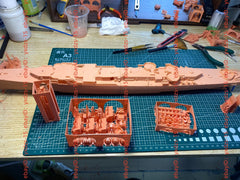 1/200 Uss Gearing Class Destroyer(full Hull/waterline) 3d Printed