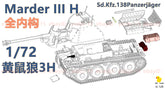 3d Printed 1/72 Germany Marder III Tank Destroyer Unpainted Kit