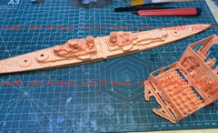 3d Printed Kit 1/700 Hms Incomparable Class Battlecruiser(full Hull/waterline)