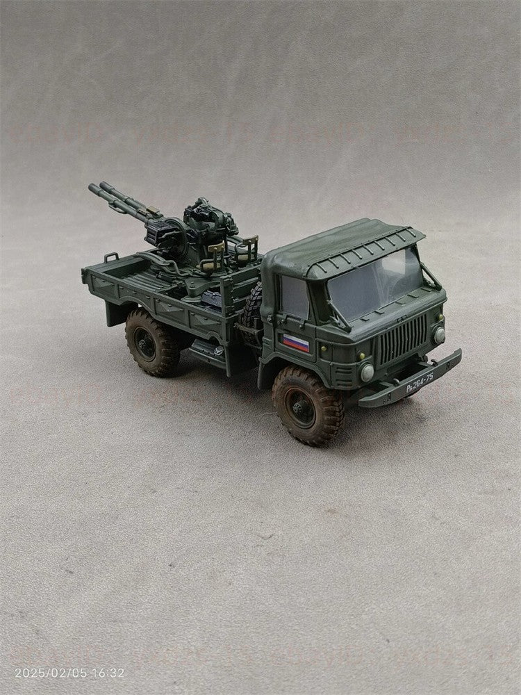 1/35 Gaz-66 Transport Truck With Three Types Of Cabins Painted Finished Model