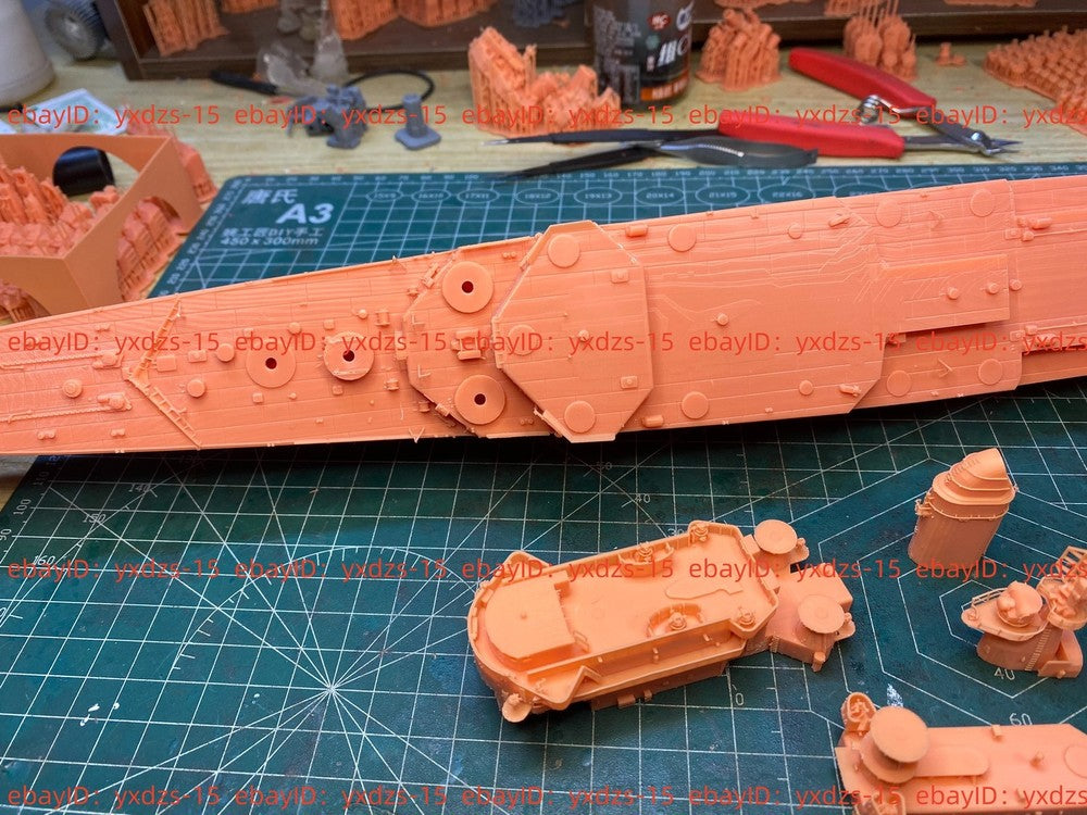 3d Printed Kits 1/350 French Cruiser Colbert C611(full Hull/waterline)