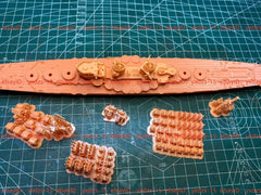 3d Printed 1/700 Italian Venetian Cruiser(full Hull/waterline)