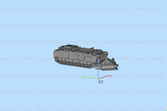 3d Printed 1/72/144 Us Vte1 Engineering Vehicle Unpainted Kit