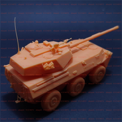 3d Printed 1/72/144 China Ptl-02 Wheeled Assault Gun Unpainted Kit