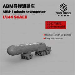 3d Printed Kit 1/144 Soviet Maz537 Abm-1 Missile Carrier