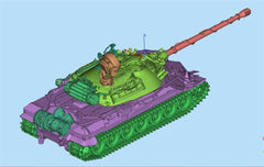 3d Printed 1/35/72 Russian F-series "Rhyolite" IS-7 Heavy Tank Kit