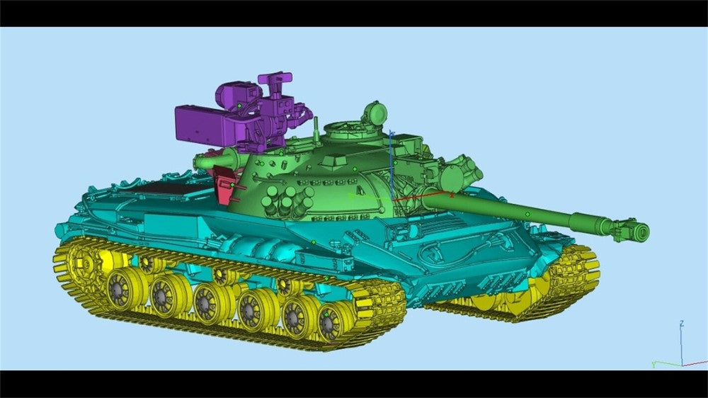 3d Printed 1/35/72 Russian F-series "Graphite" Object 907 Medium Tank Kit
