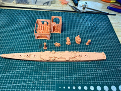 3d Printed 1/700 USS Helena (CL-50) Light Cruiser(full Hull/waterline)