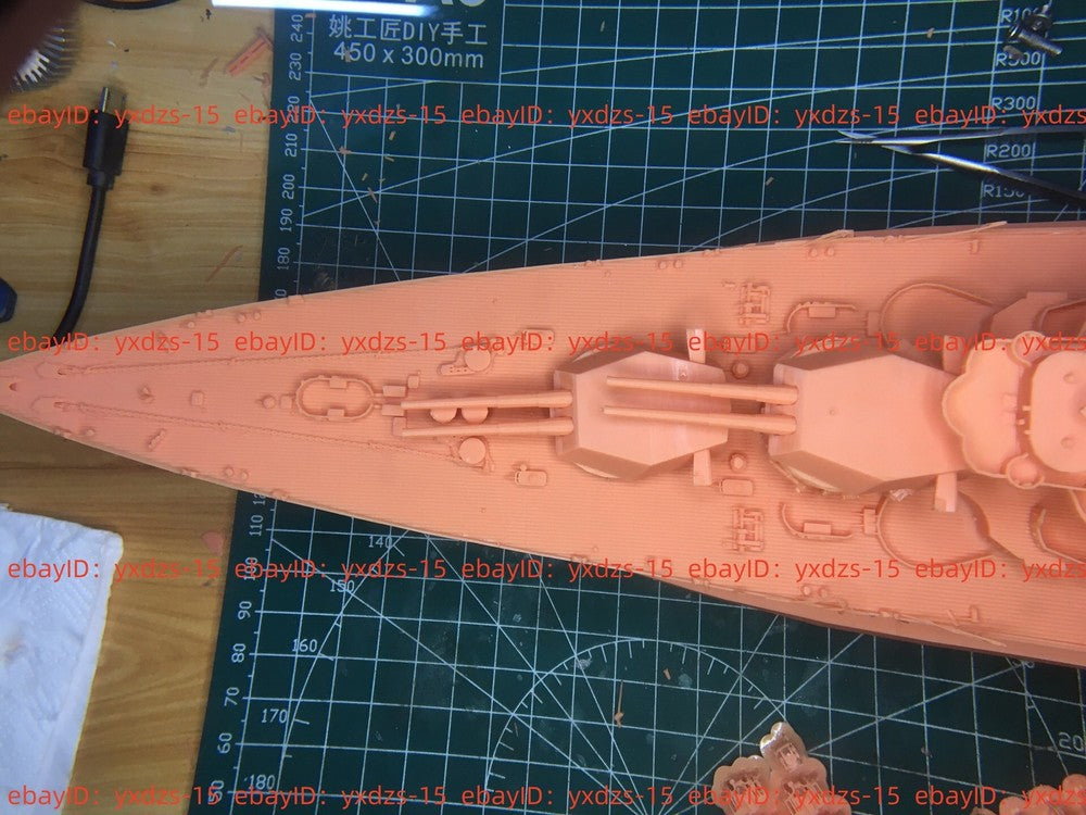 3d Printed Kit 1/350 Wwii Uss Colorado Bb-45 Battleship(full Hull/waterline)