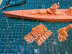 3d Printed 1/700 Hms Duncan Class Battleship(full Hull/waterline)