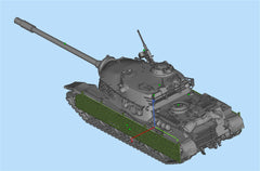 3d Printed 1/35/72 American Tier VIII Premium Tank Destroyer TS-5 Kit