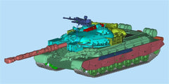 3d Printed 1/35/72 Chinese F-series "The Last True Dragon" 111 5A Heavy Tank Kit