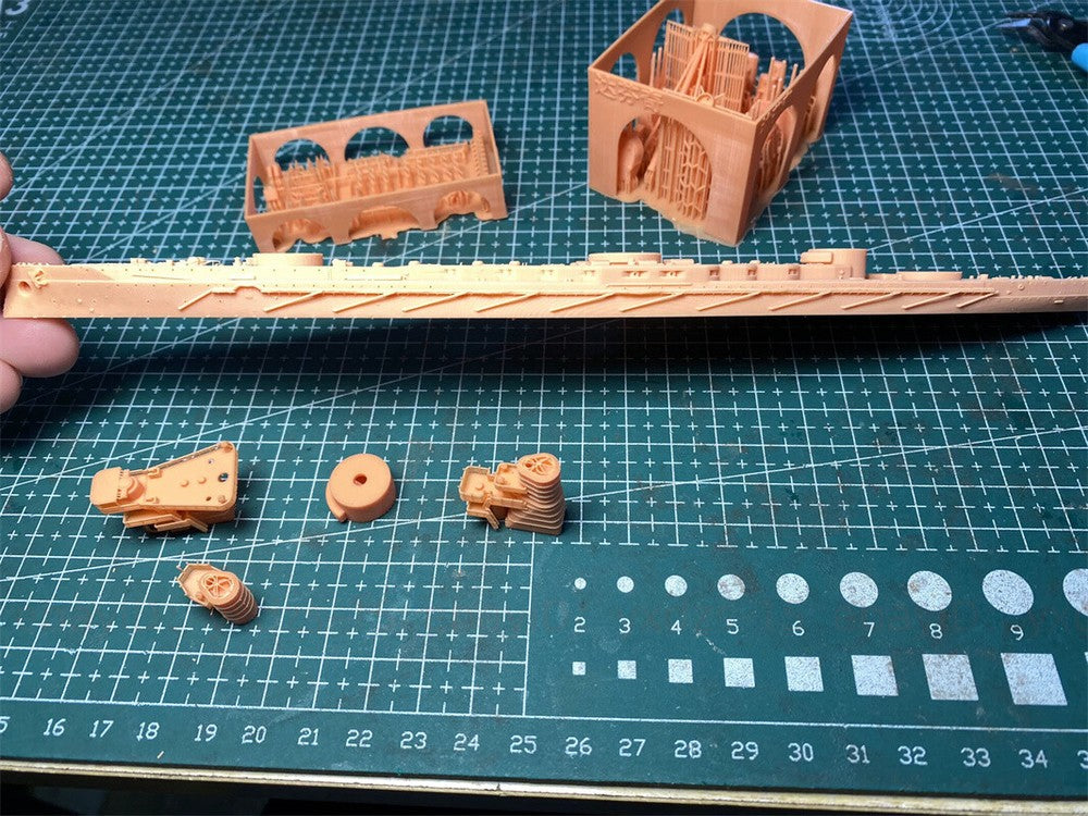 3d Printed 1/700 Italian Battleship Leonardo da Vinci(full Hull/waterline)