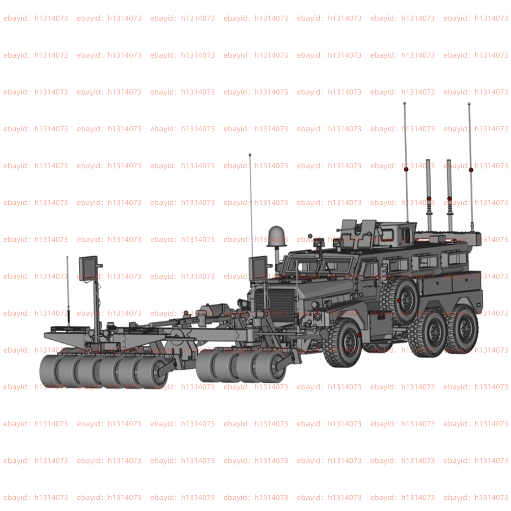 3d Printed 1/72 Cougar 6x6 Mine Resistant Ambush Protected Vehicle Unpainted Kit