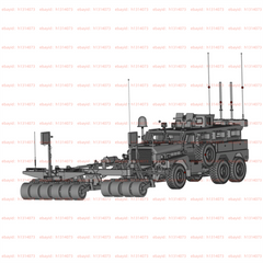 3d Printed 1/72 Cougar 6x6 Mine Resistant Ambush Protected Vehicle Unpainted Kit