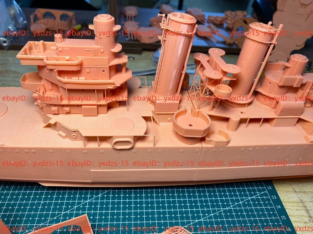 3d Printed 1/200 Uss Helena Light Cruiser Cl-50 1943(full Hull/waterline)