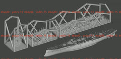 3d Printed 1/700 Russian Cruiser Rurik (1892)(full Hull/waterline)