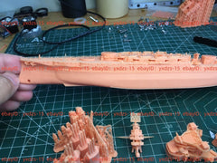 3d Printed Kit 1/700 Uss Arizona Bb-39 Battleship(full Hull/waterline)