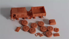 3d Printed 1/72/87 Soviet MAZ-537L Heavy-Duty Truck ﻿Unpainted Kit