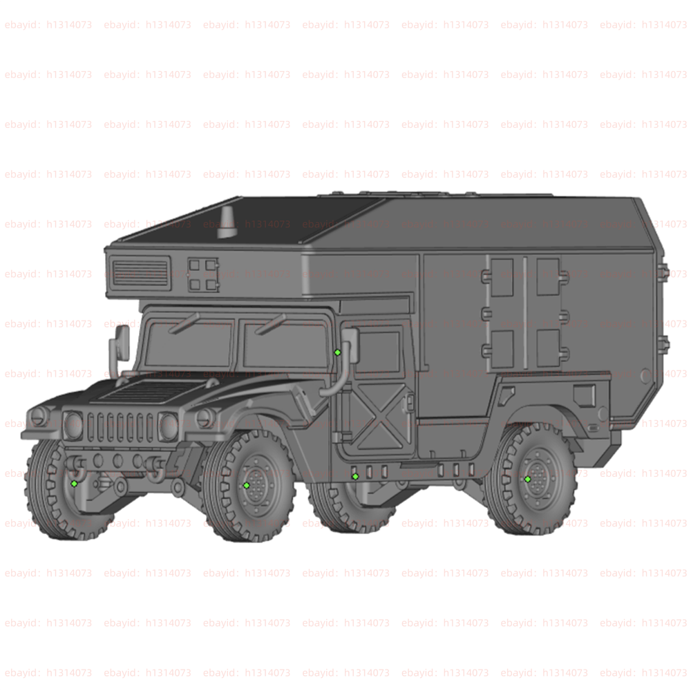 3d Printed 1/72 Ambulance Unpainted Kit