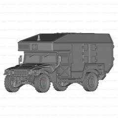 3d Printed 1/72 Ambulance Unpainted Kit