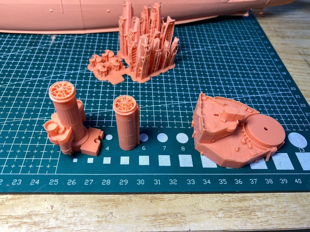 3d Printed 1/350 Iron Duke Class Battleship 1928(full Hull/waterline)
