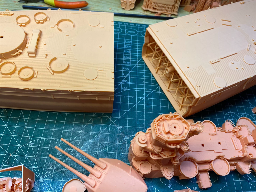 3d Printed 1/350 china Pan-Asia Changzheng Battleship(full Hull/waterline)