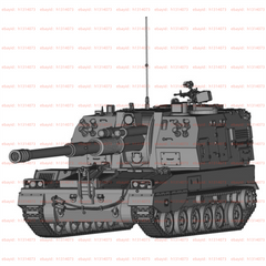 3d Printed 1/72/144 Chinese Plz-05 Self-propelled Howitzer Unpainted Kit