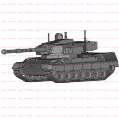 3d Printed 1/72 Belgian Leopard 1-C3105 Tank Unpainted Kit
