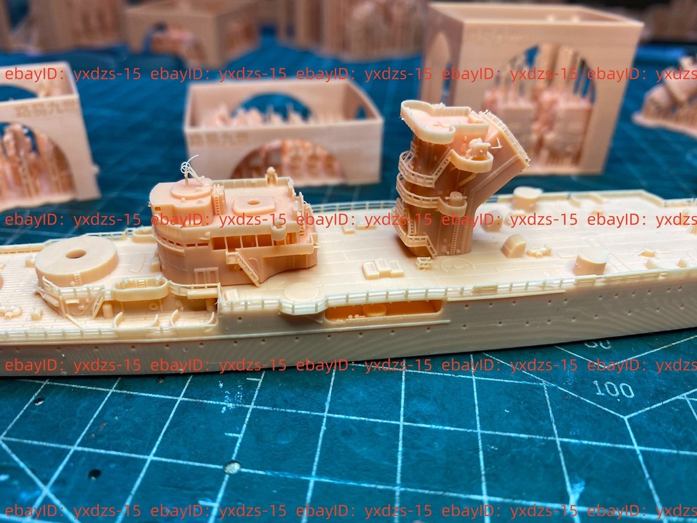 3d Printed 1/700 French cruiser Louis IX(full Hull/waterline)