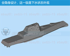 3d Printed Kits 1/700/1250/2000 U.s. Ddg1000 Zumwalt-class Destroyer